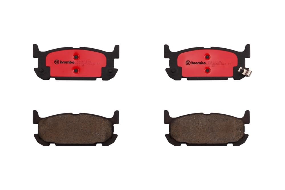 BREMBO P49031N Brembo P49031N Premium Ceramic Rear Disc Brake Pad Set MAZDA OE# NCY32643ZA