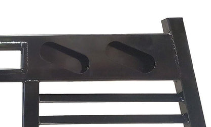 CATTLEMAN DR408LBO Cattleman HD DR408LBO Headache Rack Fits Dodge Ram 1994-2018 Louvered Powder Coated Black Steel Light Cutout