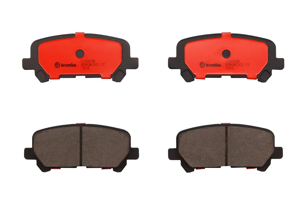 BREMBO P28083N Brembo P28083N Premium Ceramic Rear Disc Brake Pad Set HONDA OE# 43022SZAA10