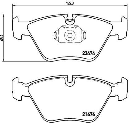 BREMBO P06042 Brembo P06042 Low-Met Front Disc Brake Pad Set BMW/WIESMANN OE# 34112282995