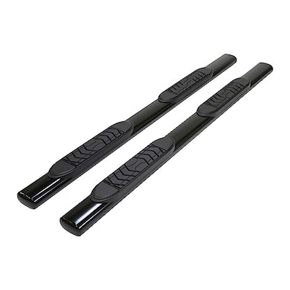 TRAILFX A7100T TrailFX Nerf Bars for Toyota Tundra Double Cab 2022-2025 – Black Powder Coated Steel Side Steps with Step Pads and Bed Step Without End Caps Rocker Panel Mount
