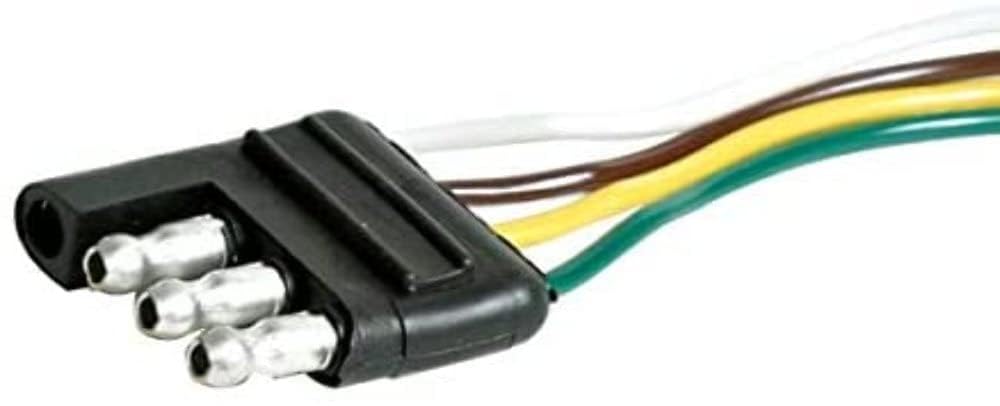 WIRTHCO 80905 WirthCo 80905 4-Way Flat Trailer End Harness, Male Plug, 48 Inch Wishbone Pigtail with Standard RVI Color Code Wiring (80905)