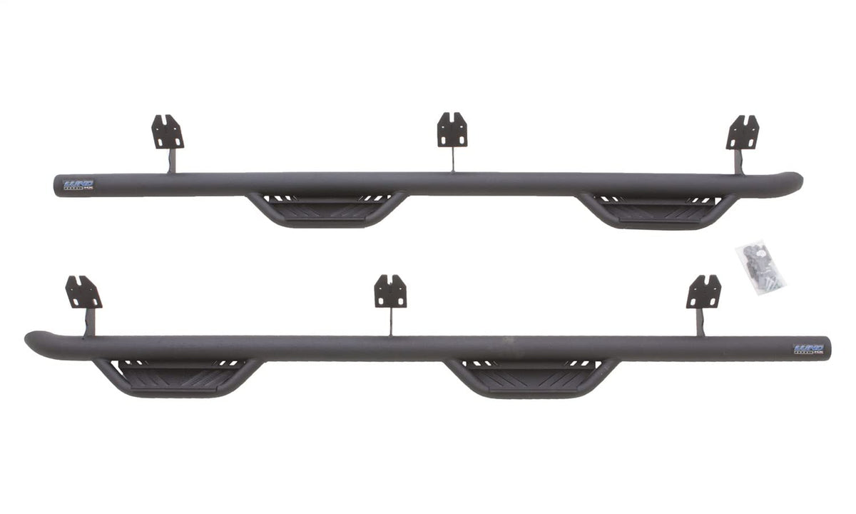 LUND 34641019 Lund 34641019 Black Steel Terrain HX Step Nerf Bars for 2014-2018 Chevrolet Silverado/GMC Sierra 1500 Crew Cab