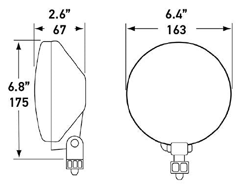 Hella 005750512 500 Series Amber High Performance Universal