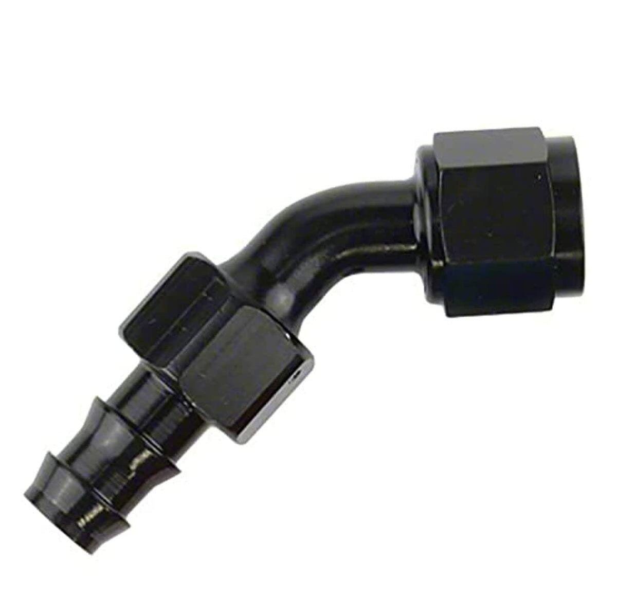 SPEEDFX 520445BK Speedfx 520445BK -4AN X 45 BLK PUSH-ON HOSE END