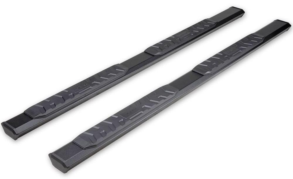 TRAILFX AL4024B TrailFX Nerf Bar Fits Toyota Tacoma Double Cab 2024-2025 Hexagonal Straight, with Step Pads Rocker Panel Mount Powder Coated Aluminum with Plastic End Caps Bracket Covers TrailFX AL4024B
