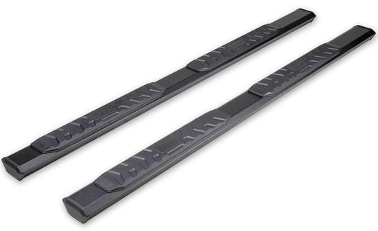 TRAILFX AL4024B TrailFX Nerf Bar Fits Toyota Tacoma Double Cab 2024-2025 Hexagonal Straight, with Step Pads Rocker Panel Mount Powder Coated Aluminum with Plastic End Caps Bracket Covers TrailFX AL4024B