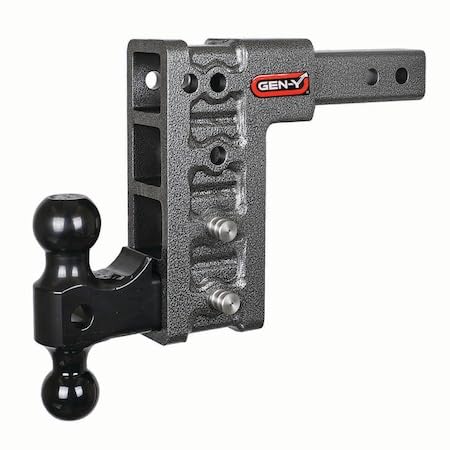 GEN-Y HITCH GH-514 GEN-Y Hitch GH-514 MEGA-Duty 2" Shank 7.5" Drop 2K TW 16K Hitch and GH-051 Dual-Ball