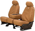 Covercraft Carhartt SeatSaver Custom Seat Covers — SSC8486CAGY — 2nd Row 60/40 Bench Seat — for Select Chevrolet Silverado/GMC Sierra Models — Gravel