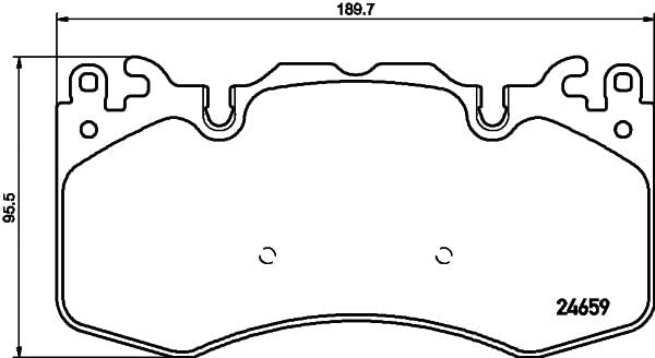 HELLA 355016151 Pagid 355016151 Disc Brake Pad Set