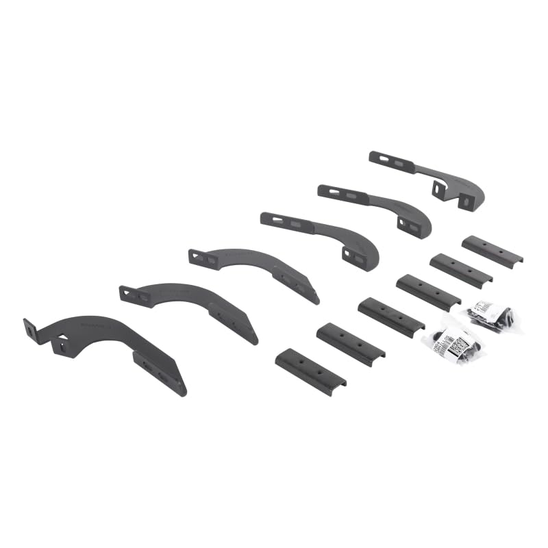 GO RHINO 6944296 Go Rhino V-Series V3 / RB10 Slim / RB20 Slim / RB30 Slim / RB30 Running Board Mounting Brackets | Mild Steel, Textured Black | 6944296 | Fits 2005-2023 Toyota Tacoma Double Cab Pickup