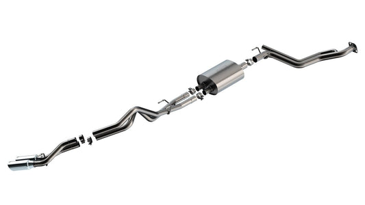 BORLA 141006 Borla 2024 Toyota Tacoma (Coil Springs Only) S-Type Catback Exhaust - Chrome Tips