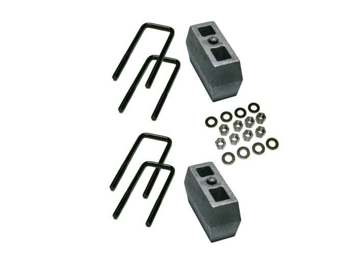 SUPERLIFT 9226 RealTruck SUPERLIFT SUSPENSION 2" Block Kit for Ford F-250/F-350 | Rear Lift Blocks, U-Bolts, & Hardware | 9226 | Fits 2005-2010 Ford F-250/F-350 4WD with 3 5/8" Axle Tube & Top Mounted Overload Leaf