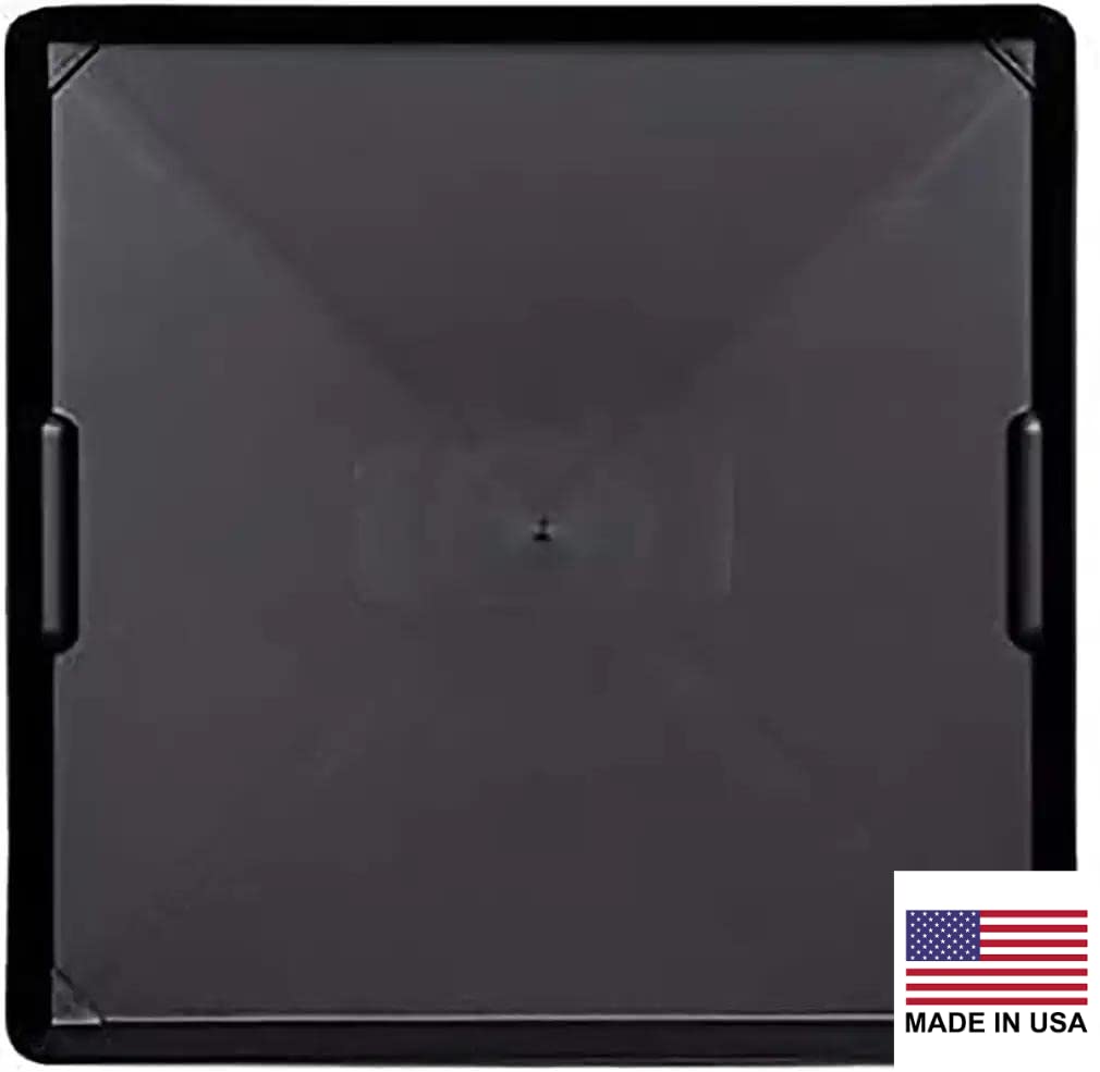 WIRTHCO 40092 WirthCo 40092 Funnel King Drip Tray - Black Plastic 22 x 22 x 1.5 Inches - Perfect for Catching Spills or Leaks from Mini Fridges, Air Conditioners, Automotive, and Machinery - Made in USA