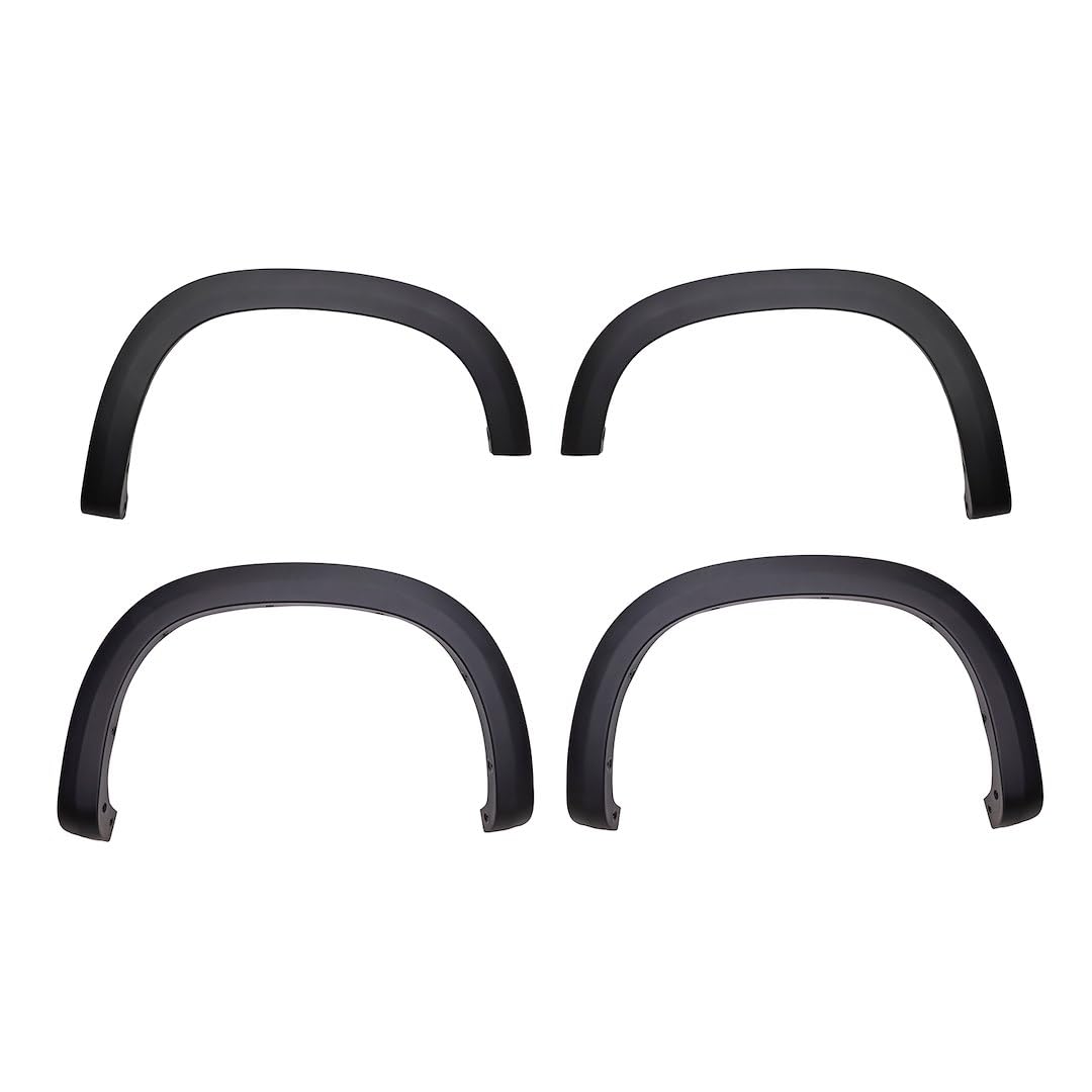 TRAILFX TFC3005OE TrailFX Fender Flares Fits Chevrolet Silverado 1500 2019-2025 OE Style Black Smooth Paintable Polypropylene Set of 4 with Stainless Steel Hardware TrailFX TFC3005OE