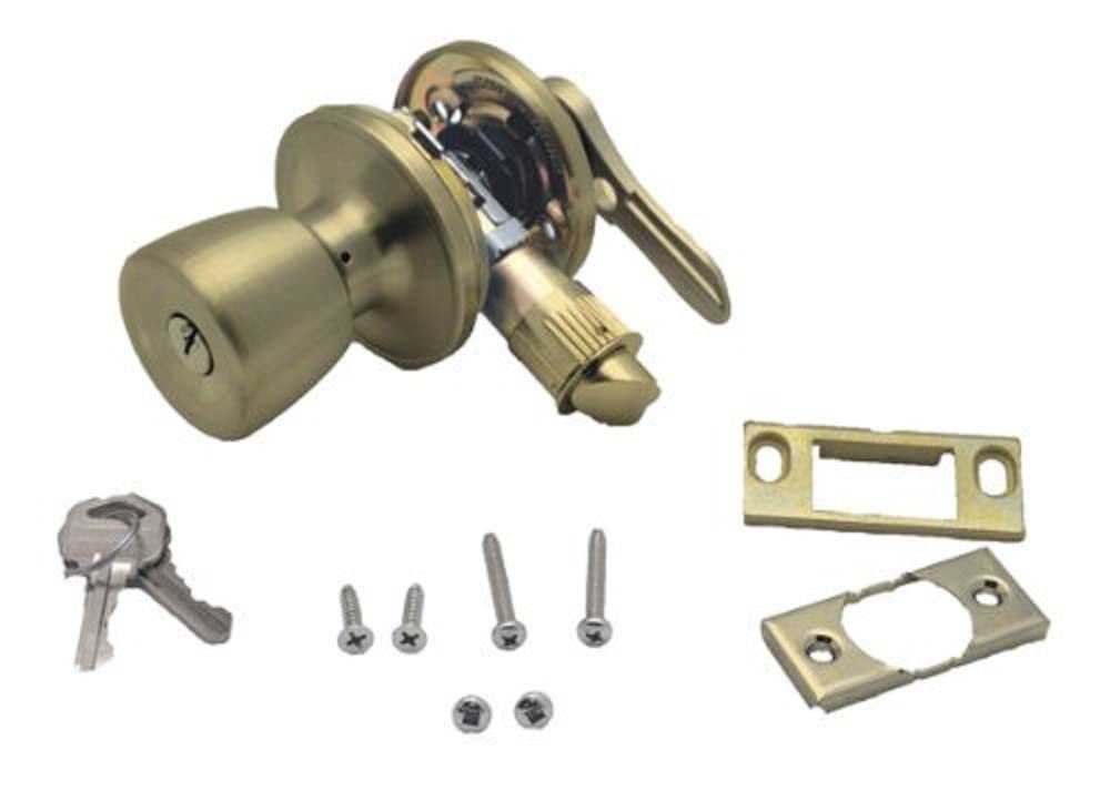 AP PRODUCTS 013-235-SS AP Products 013-235-SS Lock Set Privacy K&L Style SS, Gold