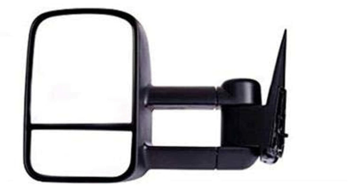 TRAILFX GM14HET TrailFX Towing Mirror Set for Silverado 1500 2014-2018 Heated 7x12.5 Inch Mirrors Extends 23.6 Inch Power Adjustment Turn Signal Manual Fold, Black DOT Approved TrailFX GM14HET