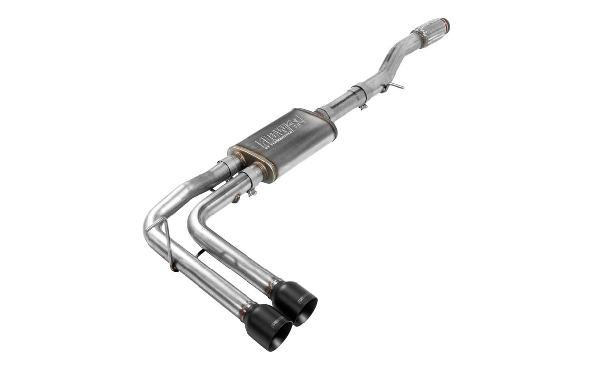 FLOWMASTER 717787 Flowmaster 717787 FlowFX Cat-Back Exhaust Kit Dual 2.5 Inch Stainless Steel 4 Inch Black Ceramic Tips Compatible with 2014-2019 Classic Body Chevy Silverado GMC Sierra 1500 Crew Double Cab 4.3L 5.3L