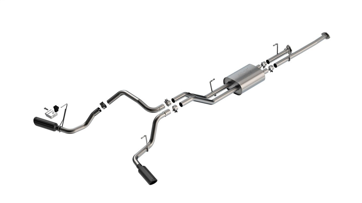 BORLA 141024BC Borla 09-21 Toyota Tundra 5.7L ATAK Cat-Back Exhaust - 4in Black Chrome Tips
