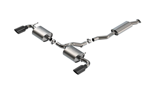 BORLA 141009BC Borla 19-25 Toyota RAV4 (excl. Hybrid) 2.25 S-Type Cat Back Exhaust - Black Chrome