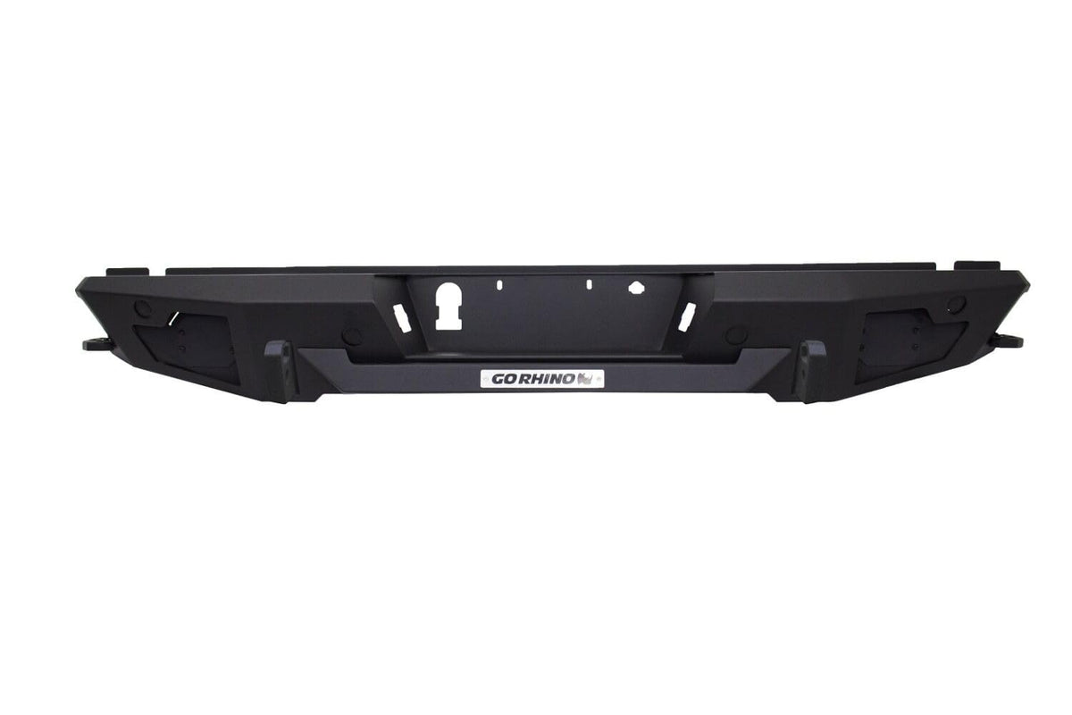 GO RHINO 28398T RealTruck BR20.5 Rear Bumper | Steel, Textured Black | 28398T | Fits 2021-2025 Ford F-150