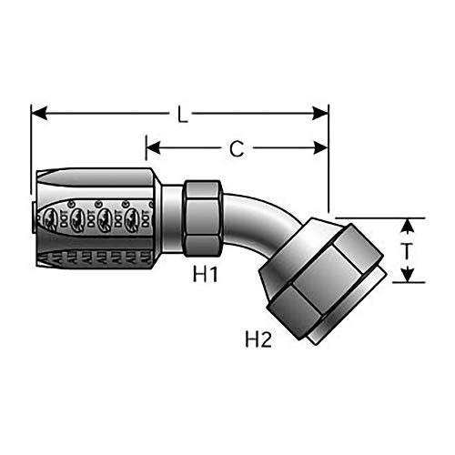 Gates G34211-0808 HYDRAULIC COUPLING-FIELD ATTACHABLE