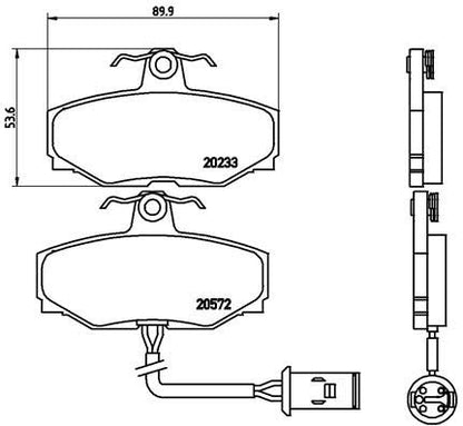 BREMBO P36024 Brembo P36024 Low-Met Front Disc Brake Pad Set JAGUAR/PEUGEOT OE# 1610696480