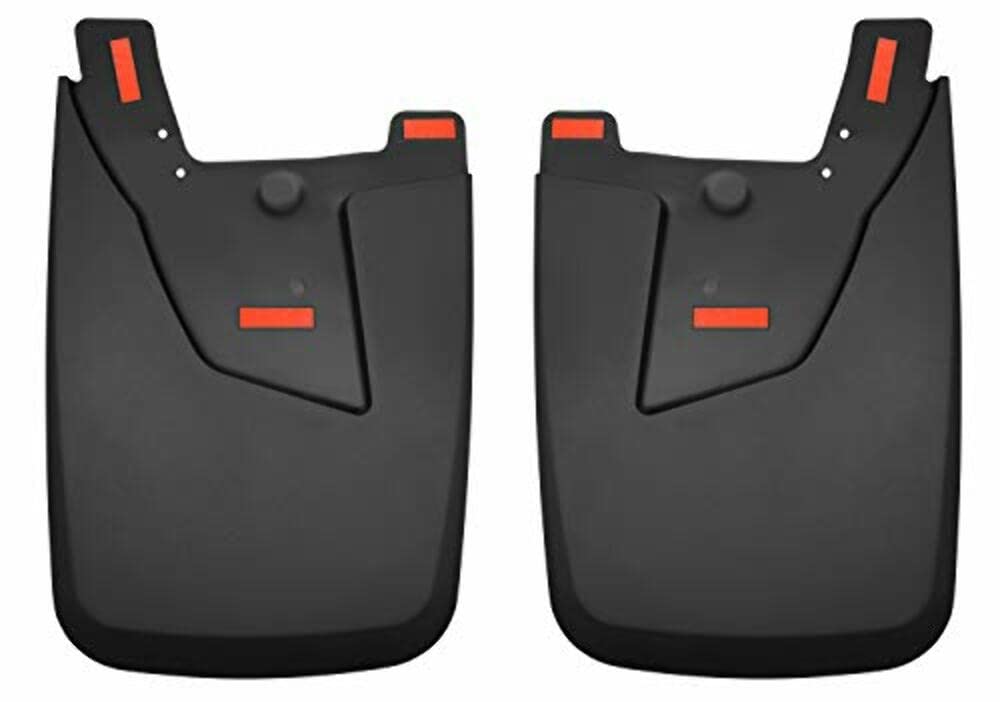 Husky Liners 59051 Husky Liners Custom Mud Guards – Fits 2019-2026 Dodge Ram 2500/3500 with Single Rear Wheels & OEM Fender Flares – Rear Set, 2-pc Black - 59051
