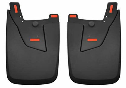 Husky Liners 59051 Husky Liners Custom Mud Guards – Fits 2019-2026 Dodge Ram 2500/3500 with Single Rear Wheels & OEM Fender Flares – Rear Set, 2-pc Black - 59051