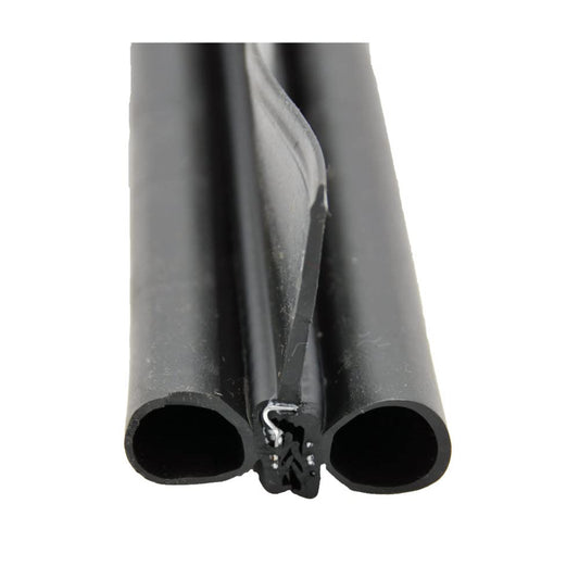 AP PRODUCTS 018-478 AP Products 018-478 Double Bulb Seal with Slide-On Clip , Black