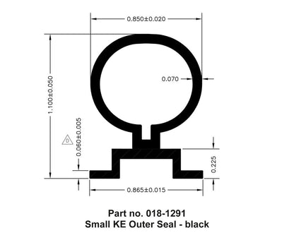AP PRODUCTS 018-1291 Forespar Performance Products 0181291 Sm Ke Outer Seal 2-1/2x1-3/32x30bl