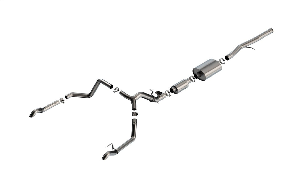 BORLA 141003 Borla 2024 Chevrolet/GMC 1500 ZR2 & AT4X 6.2L V8 4WD 4DR S-Type Catback Exhaust with Turndown Tips