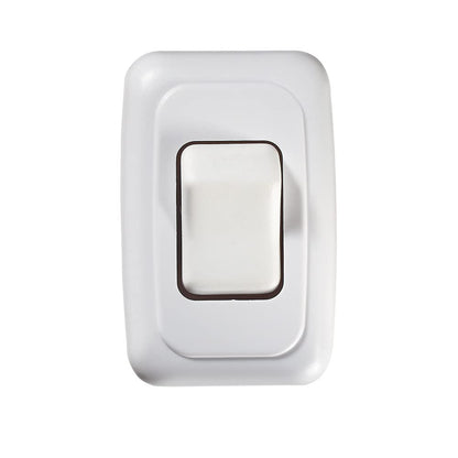 RV DESIGNER S531 RV Designer S531 - White Single Contoured Wall Switch, On/Off - SPST