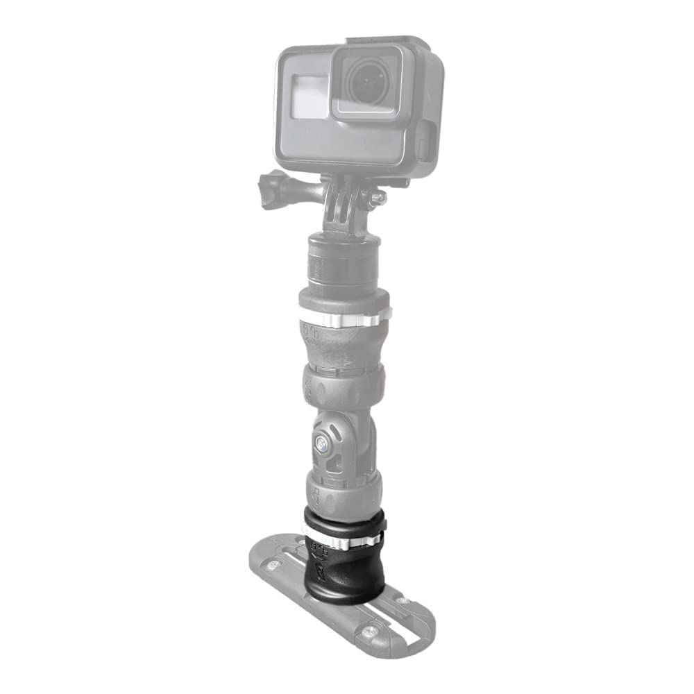 RAILBLAZA 03-4108-11 RAILBLAZA MiniPort Track Mount Base – Base for Kayak & Boat Accessories, Low-Profile Gear Mount Compatible with StarPort Accessories & TrackMount Systems, for Rod Holders, No Tool Installation