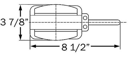 OPTRONICS BA44FNLP Optronics BA44FNLP Amber and Red Left Side reflex Fender Light Assembly