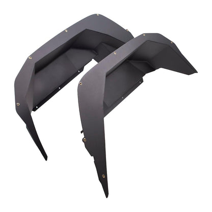 TRAILFX JL010RI TrailFX Fender Well Liners Fits Jeep Gladiator JT 2020-2025 Set of 2 Rear Black Powder Coated Liners Aluminum with Mounting Hardware TrailFX JL010RI