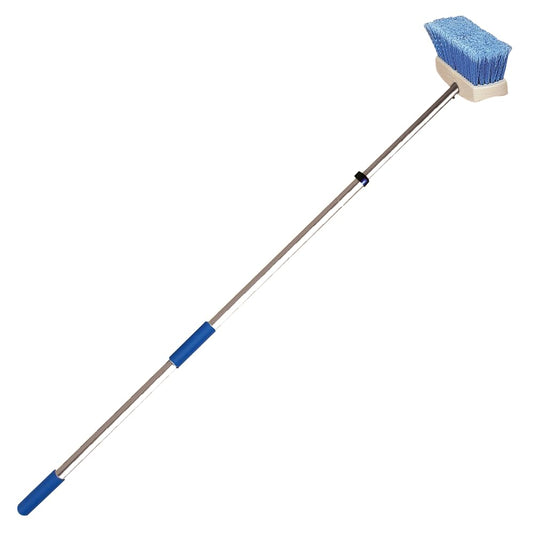 STAR BRITE 040092 STAR BRITE Telescoping Deck Brush, 3'-6' Handle, 8" Medium Duty