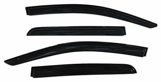 TRAILFX 4810H TrailFX Rainguard Window Vents Fits Nissan Titan Crew Cab 2017-2024 Smoke Acrylic Low Profile Tape-On Side Four Price Window Deflectors TrailFX 4810H