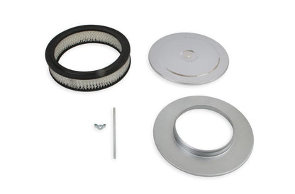 MR GASKET 1487 Mr. Gasket 1487 Air Cleaner - 9 Inch Diameter x 2-3/4 Inch Tall - Chrome