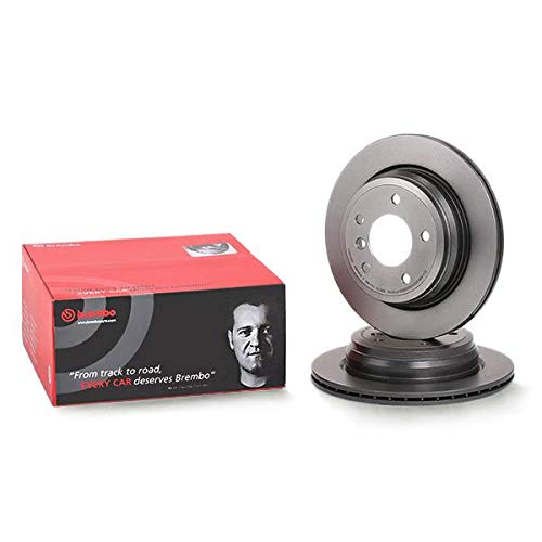 BREMBO 09B33821C02 Brembo 09.B338.21 UV Coated vented Rear Brake Rotor BMW/BMW (BRILLIANCE) OE# 34216764653