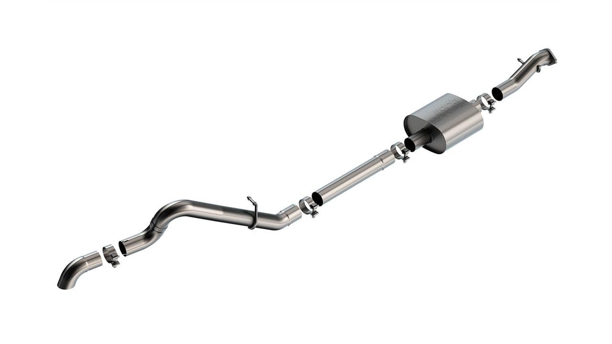 BORLA 140898 BORLA 140898 Cat-Back Performance Exhaust System for 2021-2023 Ford Bronco 2.3L 4 Cyl. Automatic/Manual Transmission 4 Wheel Drive 2 & 4 Door. High Clearance Climber System.