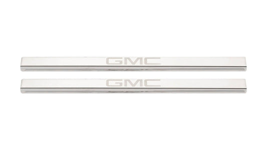 PUTCO 95181GM-2 Putco GMC Logo Stainless Steel Door Sill Plates Kit - Fits GMC Sierra 2019-2025 Double Cab/Regular Cab