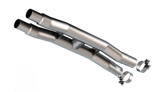 BORLA 60752 Borla 15-23 Ford Mustang GT H-Pipe 2.75in OE Resonator Replacement