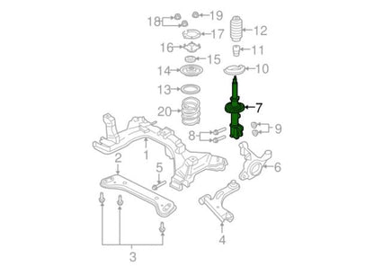 Motorcraft AST306 SHOCK ABSORBER ASY