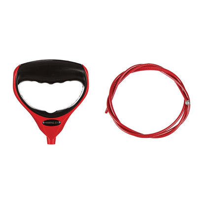 T-H MARINE GFH-1R-DP T-H Marine G-Force Heavy-Duty Trolling Motor Replacement Handle, Cushioned Grip, Lift & Release Cord with Nylon Jacketed Stainless Steel Cable - Red