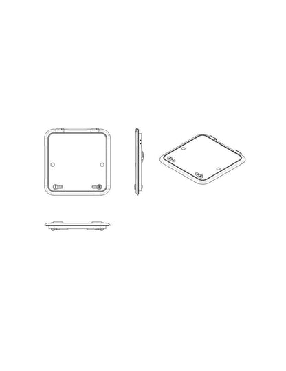 VETUS ALT4747SL Vetus ALT4747SL ALTUS ESCAPE HATCH18.5'X18.5'SLVR