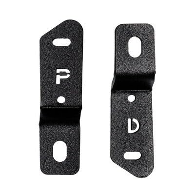 GO RHINO 732280T Go Rhino! XE Hood Hinge Cube Light Mount | Mild Steel, Textured Black | 732280T | Fits 2021-2023 Ford Bronco