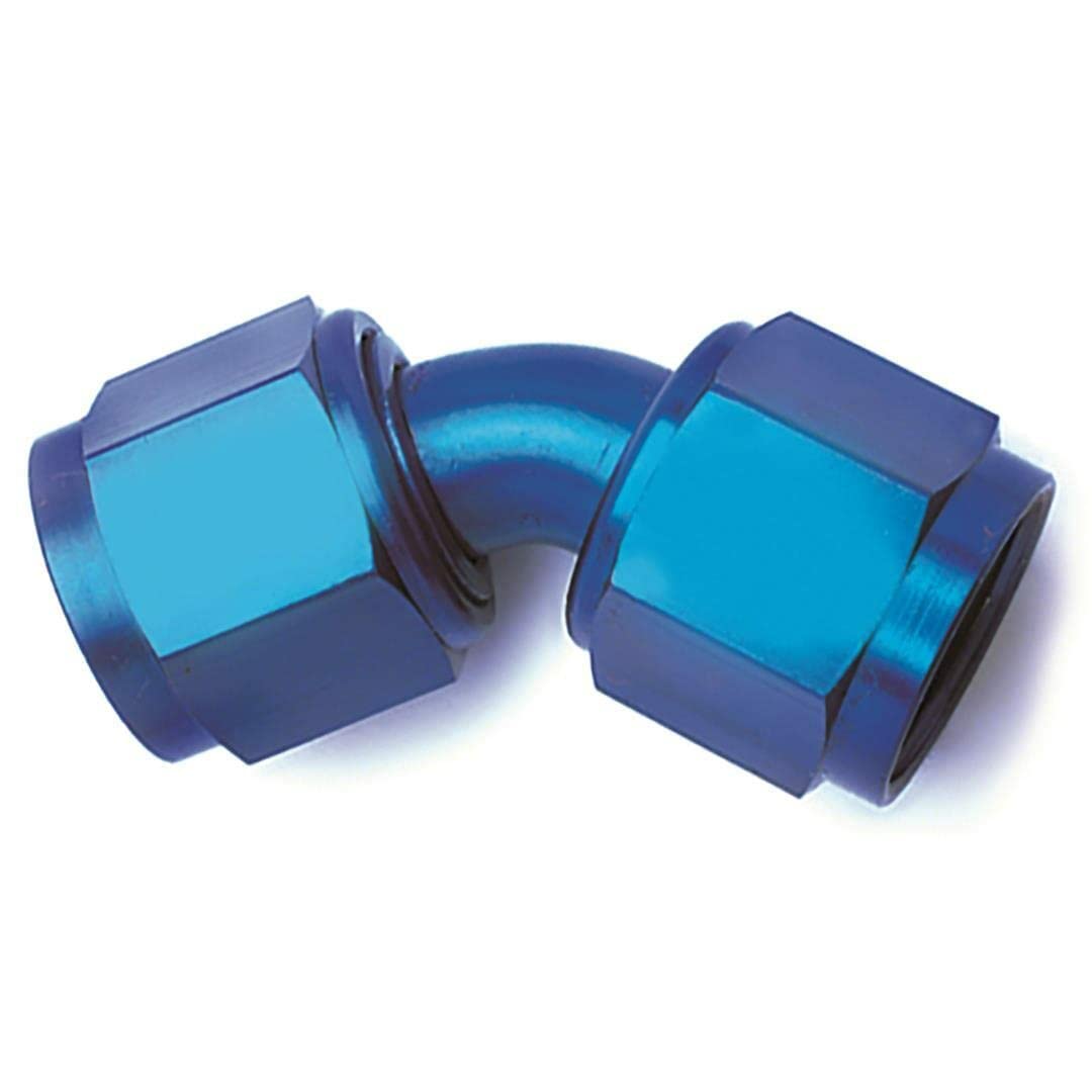 SPEEDFX 560845BK Adapter Fitting 45 Degree Swivel Coupler 8AN Anodized Black Aluminum Single