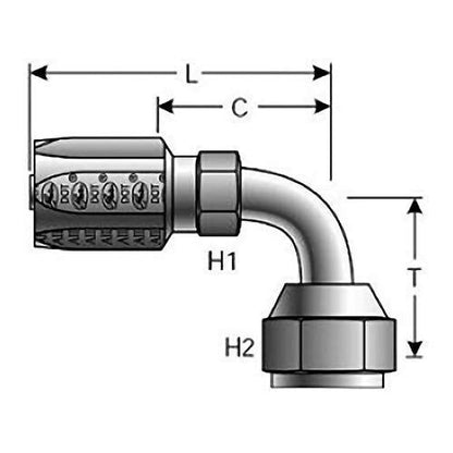 Gates G34212-0505 HYDRAULIC COUPLING-FIELD ATTACHABLE