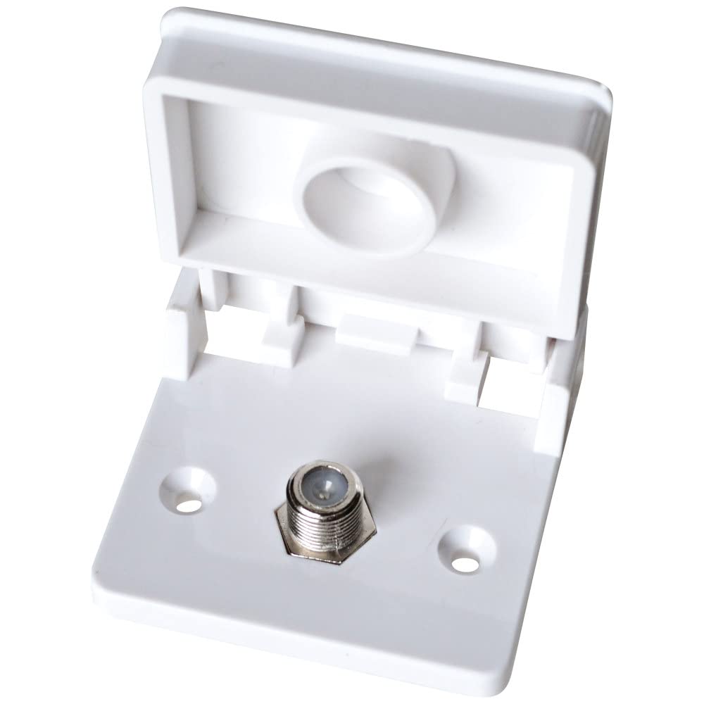RV DESIGNER T111 RV Designer T111 - Weatherproof TV Jack, White